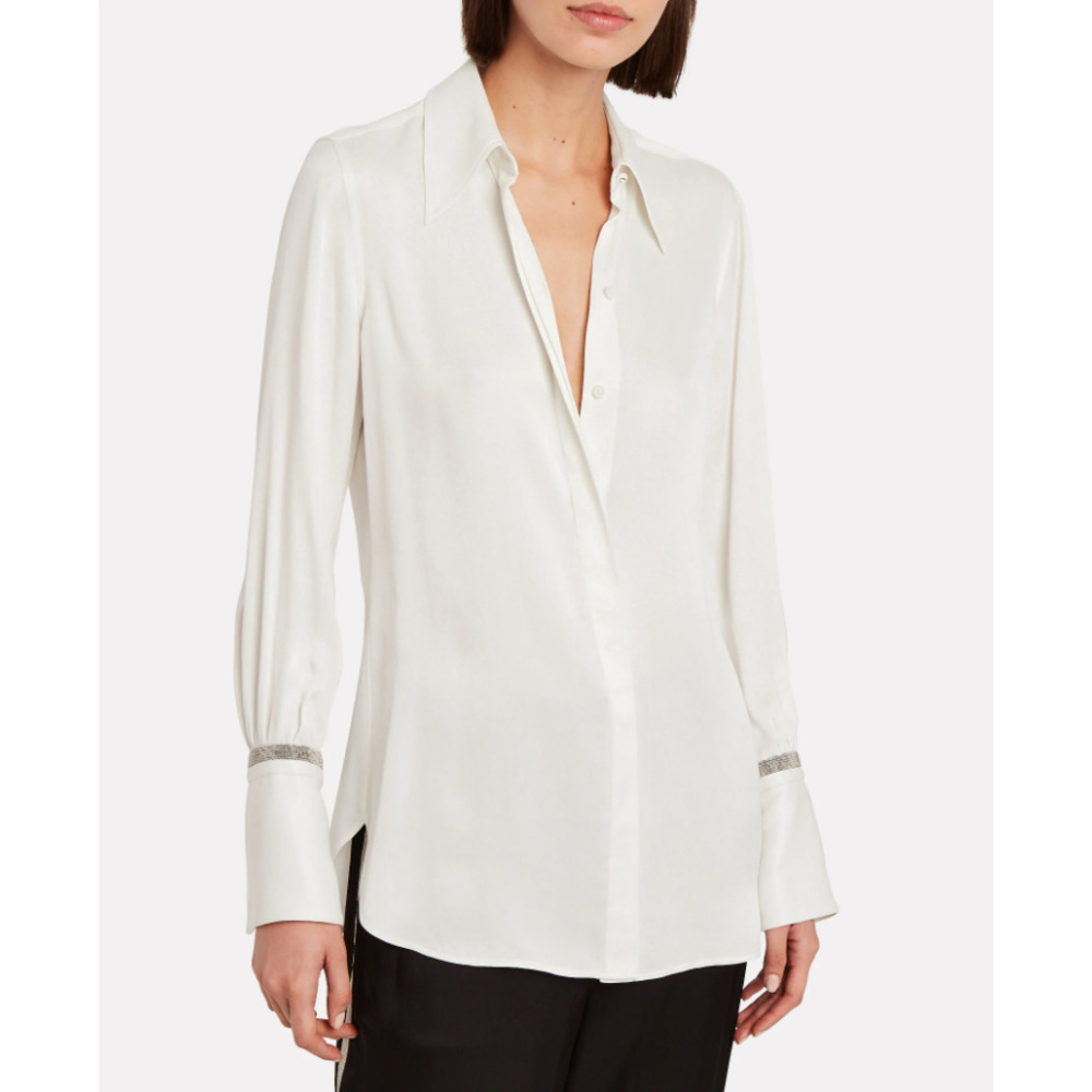 3.1 Phillip Lim Crystal-Embellished Button Down Shirt